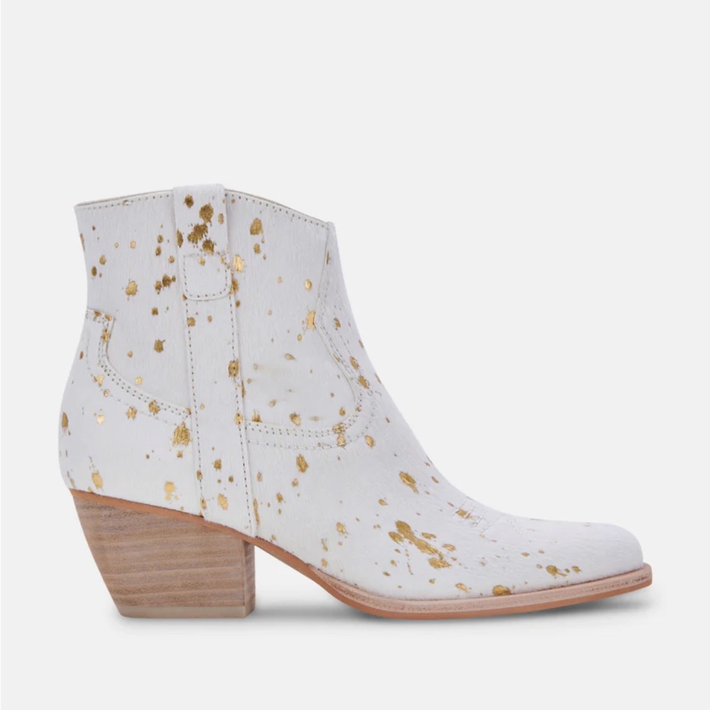 Dolce Vita - Silma White Pony Hair Booties